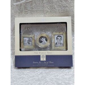 Hallmark Keepsake Family Tree Starter Kit Set Of 3 Photo Holders MOP/Glass NOB